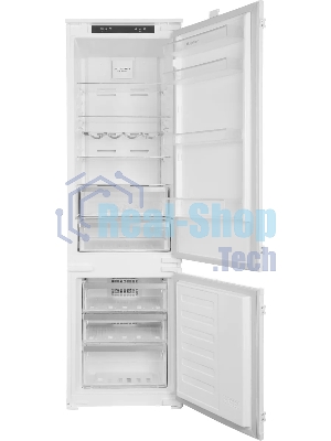 Встраиваемый холодильник Hotpoint HBT 20I белый двухкамерный 215/69л морозилка снизу