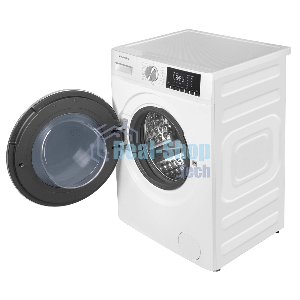 Стиральная машина Maunfeld MFWM127IWH02 белая, загрузка фронтальная 7кг, 1200 об/мин., класс: A+++