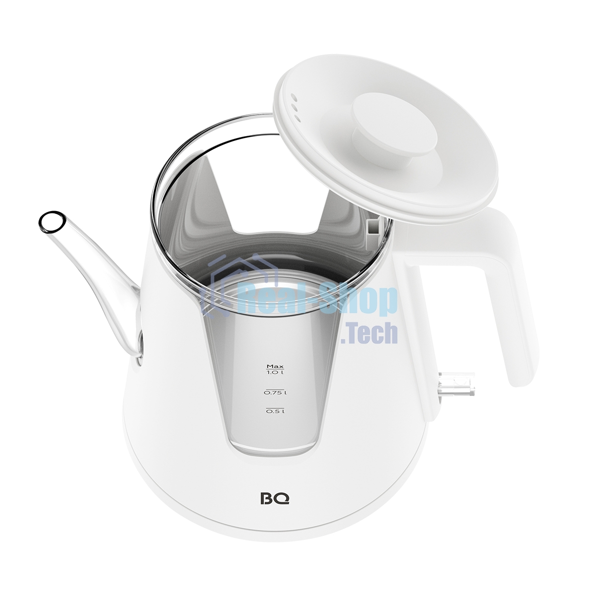 Чайник электрический BQ KT0046DW белый, 2200 Вт, 1л