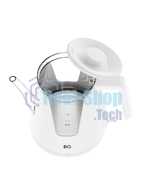 Электрочайник BQ KT0046DW белый, 1 л, 2200 Вт, скрытый нагревательный элемент