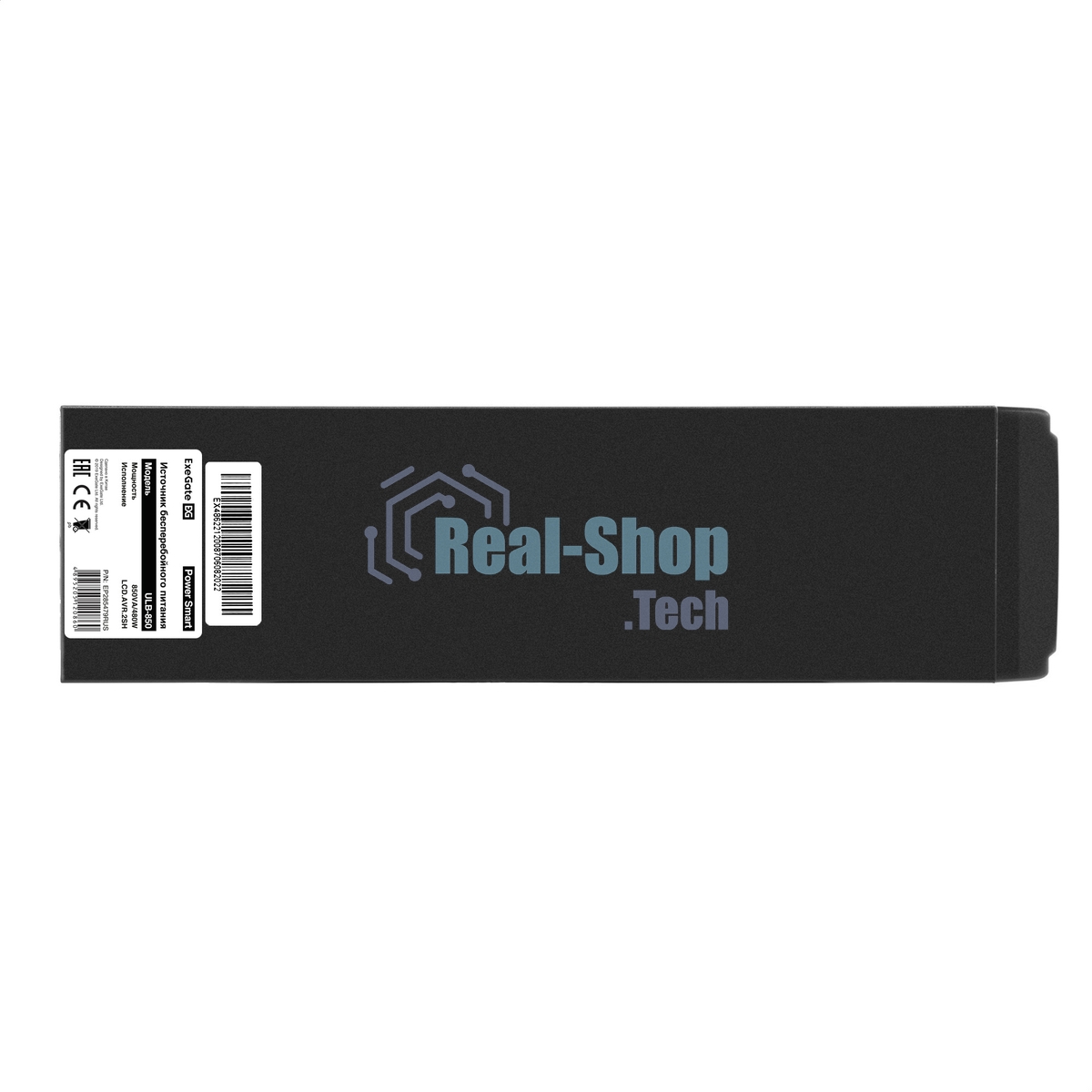 Источник бесперебойного питания ExeGate Power Smart ULB-850.LCD.AVR.EURO.RJ 850VA/480W, LCD, AVR, 2 евророзетки, черный