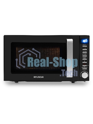 Микроволновая печь Hyundai HYM-D3034 черный/хром 20л 700Вт кнопки, поворотный механизм