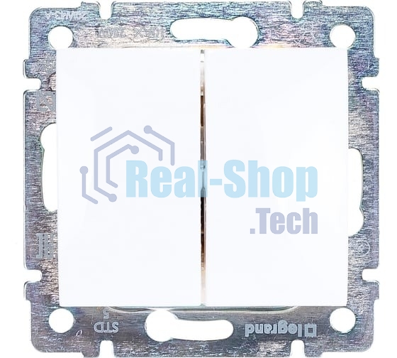 Выключатель Valena двойной выключатель/белый