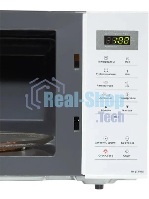 Микроволновая печь Panasonic NN-ST34HWZPE белый, 25 л, 800 Вт, переключатели - сенсор