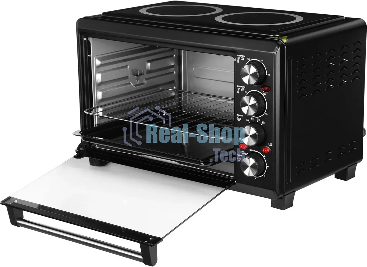 Мини-печь Hyundai MIO-HY086 38л. 1600Вт черный