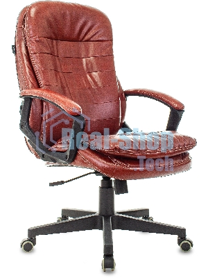 Кресло руководителя Бюрократ T-9950LT коричневый Boroko-37, искусственная кожа, крестовина пластик
