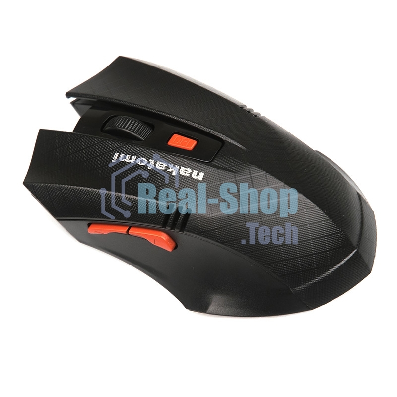 Мышь беспроводная Nakatomi MRON-04U черный, 1600 dpi, радиоканал, USB, кнопки - 6