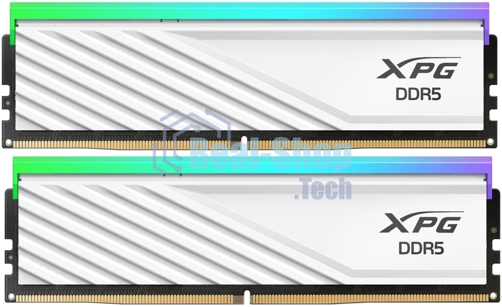 Оперативная память XPG Lancer Blade RGb, DDR5, 32Gb (2x16 GB), 6000 MHz, CL36, радиатор, RGb, белый