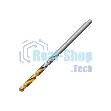 Сверло спиральное по металлу Denzel 3,2 x 65мм, Р6М5, Golden Tip, 2 шт.