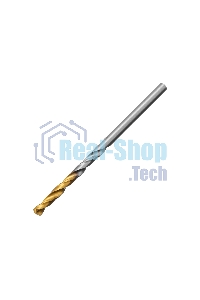 Сверло спиральное по металлу Denzel 3,2 x 65мм, Р6М5, Golden Tip, 2 шт.