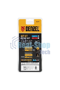 Набор бит с магнитным держателем Denzel S2, 8 шт.