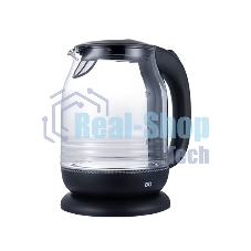 Чайник электрический BQ KT1833G черный/стальной, 2200 Вт, 1.7 л