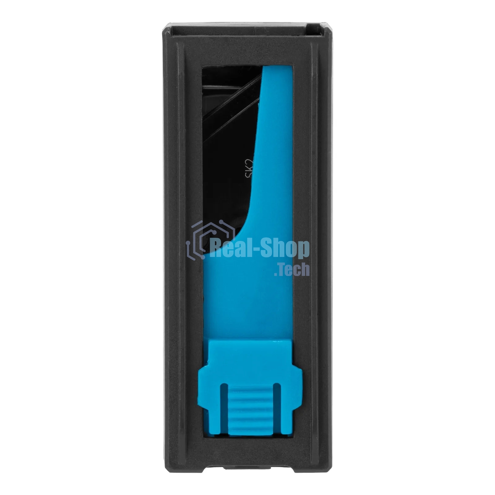 Лезвия Gross 79377, 19 мм, SK2 Black, трапециевидные, выдвижной пластиковый пенал, 10 шт.