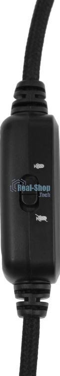 Гарнитура проводная с микрофоном A4Tech Bloody G330p черный 2м мониторные оголовье (G330P)