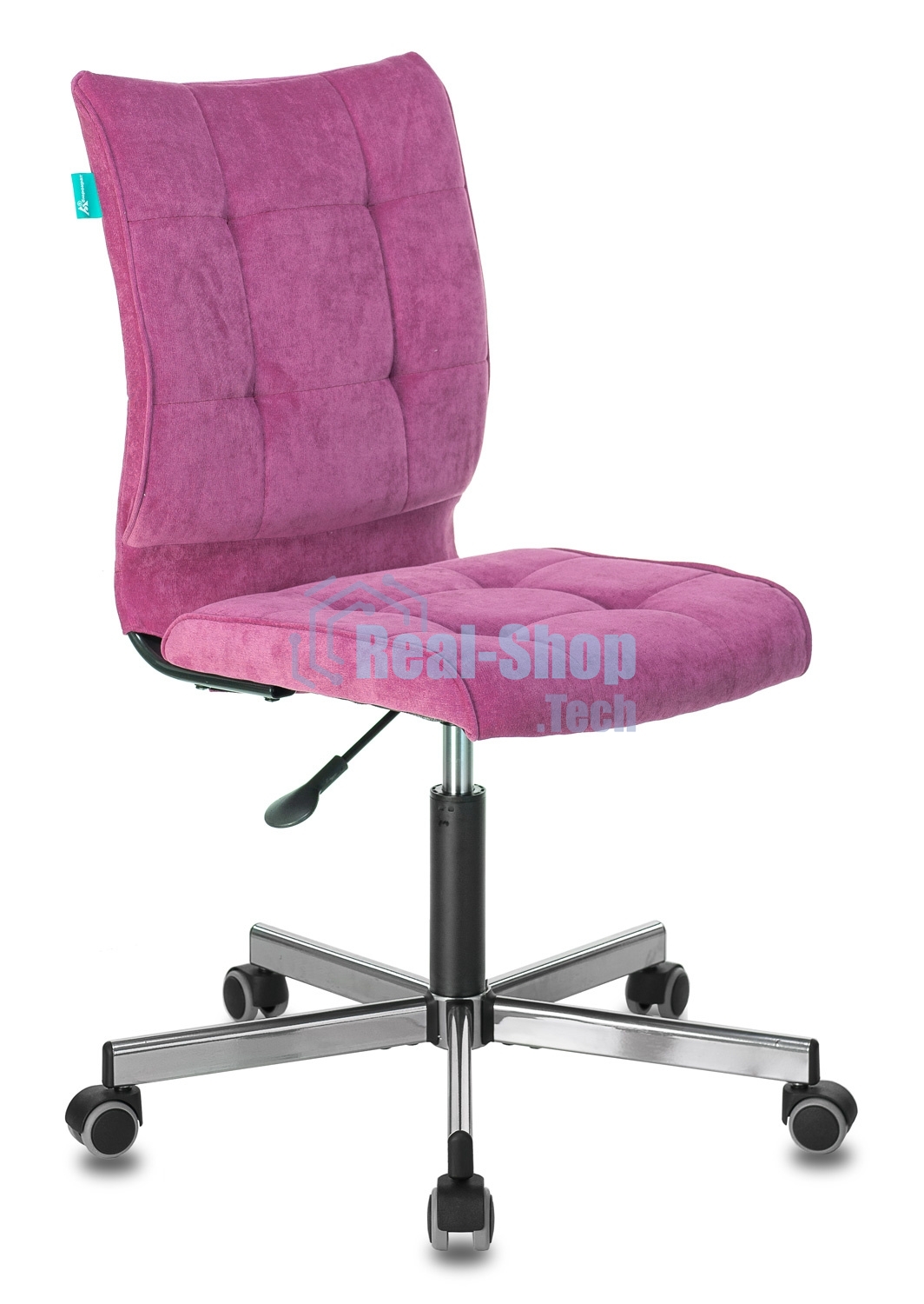 Кресло компьютерное Бюрократ CH-330M/LT-15 без подлокотников, малиновый, крестовина металл