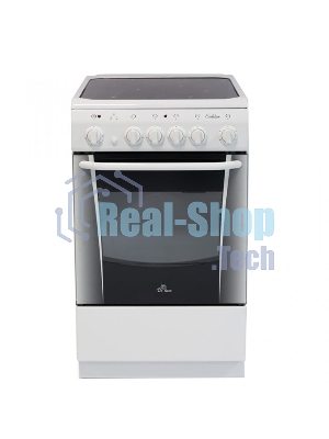 Плита электрическая De Luxe 506004.03ЭС белый, конфорок 4 шт, духовка 60 л, 50 см x 85 см x 60 см