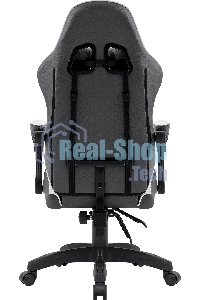 Кресло игровое Defender Fortune серый/белый, класс 4, PU