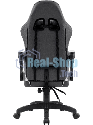 Кресло Defender Fortune серый, экокожа, 120 кг