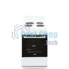 Плита электрическая Cezaris ПЭ Н Д 1200-02 белый, конфорок 4 шт, духовка 43 л, 50 см x 85 см x 50 см