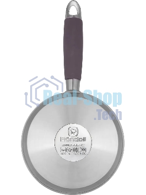 Ковш Rondell Akzent RDS-1386, 1.3 л, с крышкой, стальной