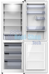 Холодильник Hyundai CC30031 белый двухкамерный 194/102л морозилка снизу ручное размораживание