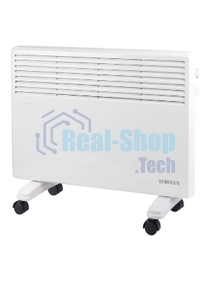 Конвектор Eurolux ОК-EU-1500, белый, 1500 Вт, 15 м2, термостат