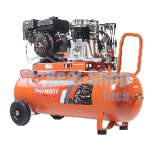 Компрессор Patriot бензиновый KGA 450 L100 - 450 л/мин, 10 бар, 100 л, 7 лс, быстросъем и 