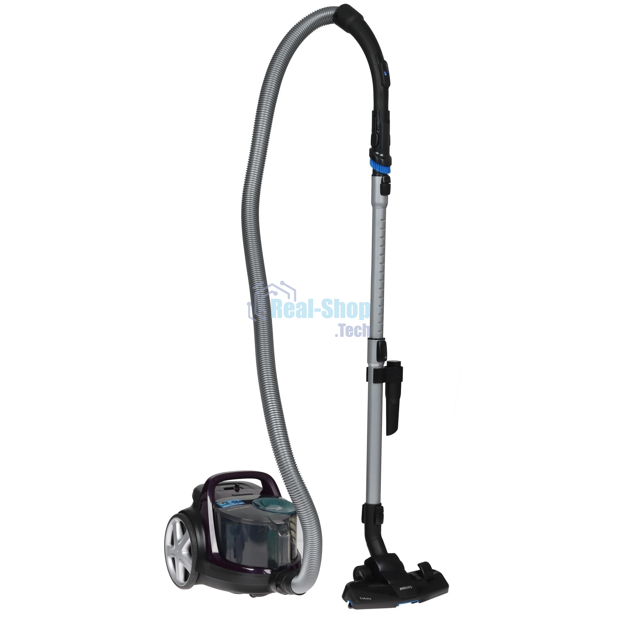 Пылесос Philips FC9571/01 черный/фиолетовый, 410/1900 Вт, уборка сухая, пылесборник контейнер 1.5 л