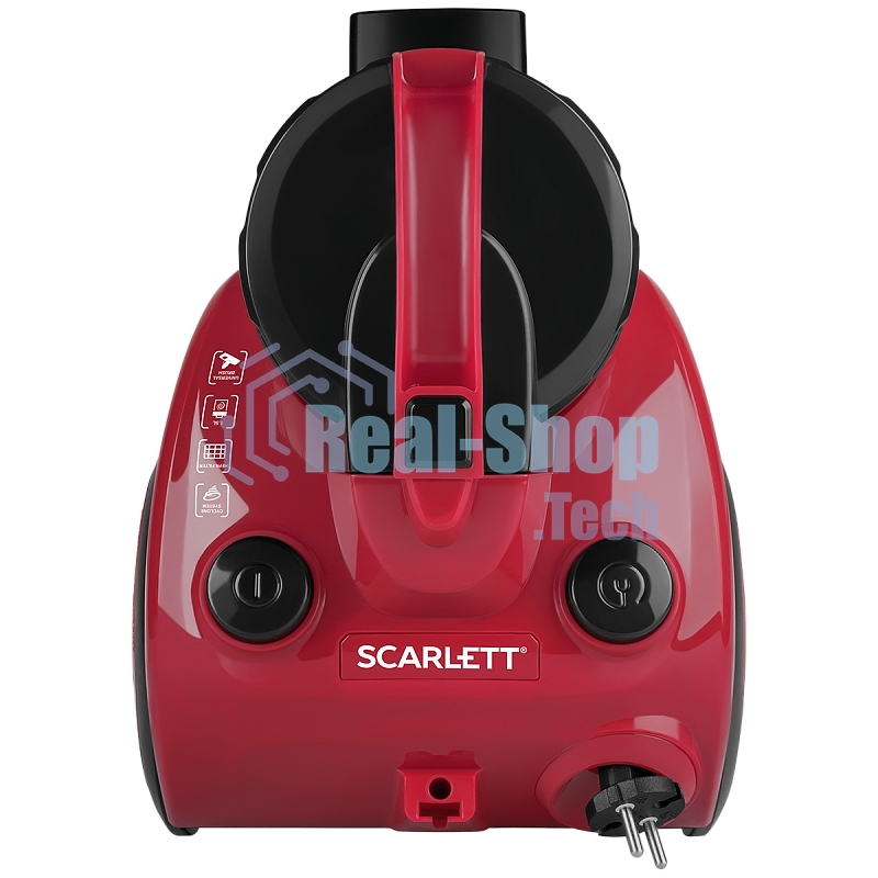 Пылесос Scarlett SC-VC80C11 красный/черный, 320/1500 Вт, уборка сухая, пылесборник контейнер 1.5 л