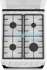 Плита комбинированная Darina 1D1 КМ 241 311 W белый/черный, конфорок 4 шт, духовка 50 л, 50 см x 85 см x 60 см