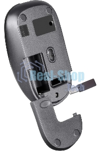 Мышь беспроводная Defender Wave MM-995 черный, 1600 dpi, радиоканал, USB, кнопки - 4