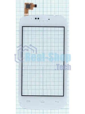 Сенсорное стекло (тачскрин) для Explay A400, белое
