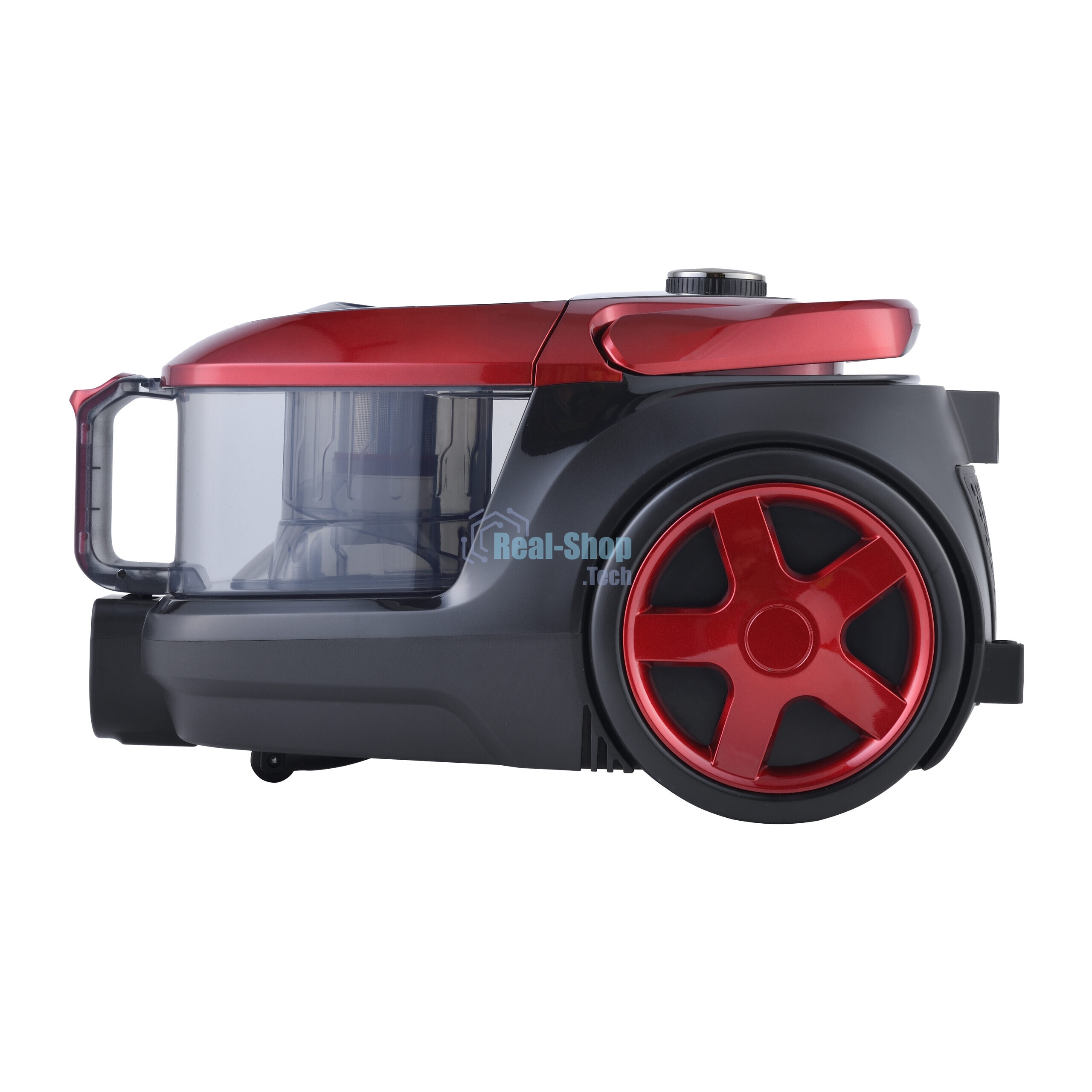 Пылесос Willmark VC-2630CYM ярко-красный, 450/2000 Вт, уборка сухая, пылесборник контейнер 2.5 л