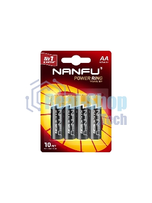 Батарейка Nanfu AA (4шт.) (LR6 4B)