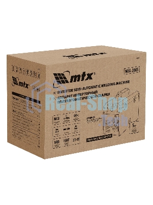 Аппарат инвертор. полуавтомат. cварки MTX MIG-200S, 200A, ПВ 60%, катушка 5 кг