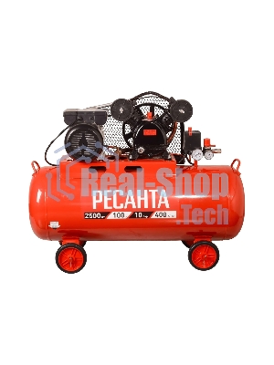 Компрессор поршневой Ресанта КП-100/400Р масляный 400л/мин 100л 2500Вт красный/черный