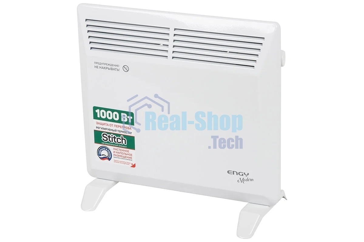 Конвектор Engy EN-1000 Modern белый, 1000 Вт, 15 м2, термостат