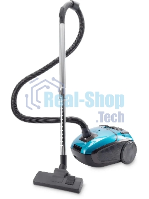 Пылесос Hyundai HYV-B4990 бирюзовый/черный, 400/2220 Вт, уборка сухая, пылесборник мешок, 2.5 л (в компл.:1мешок)