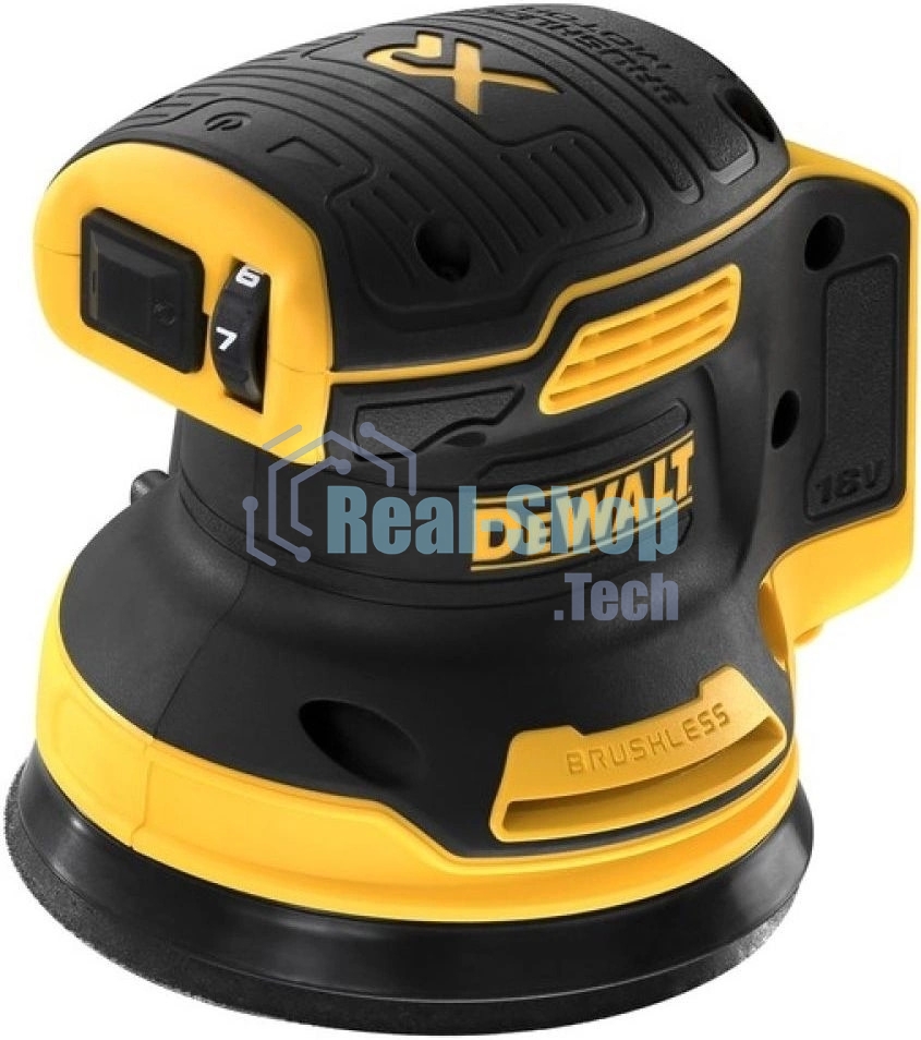 Эксцентриковая шлифовальная машина DeWalt DCW210NT-XJ D125мм аккум. жестк.кейс