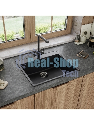 Кухонная мойка Maunfeld Perla 580 MFQS-580B черный