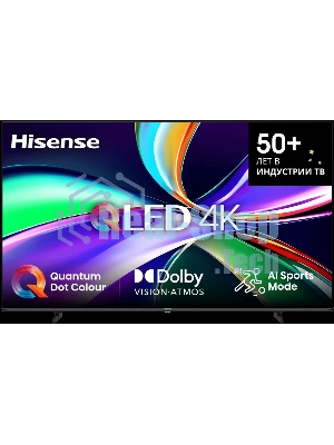 Телевизор Hisense 85'' 85E7Q черный QLED UHD 60Hz Smart TV