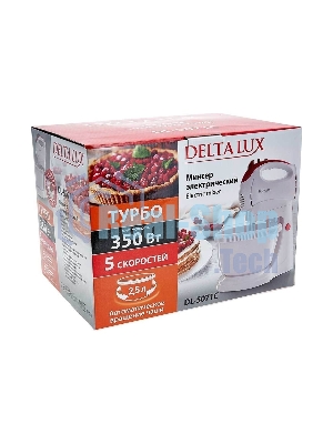 Миксер Delta LUX DL-5071C белый/розовым