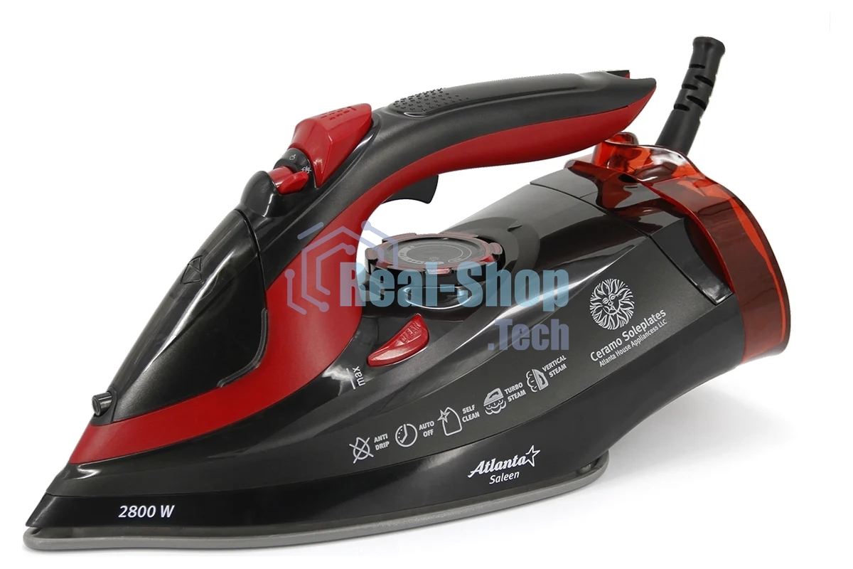 Утюг Atlanta ATH-5579 черный с пароувлажнением