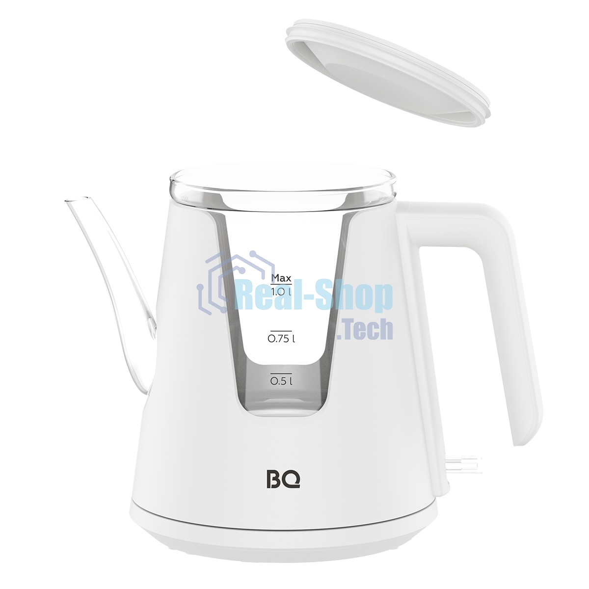 Чайник электрический BQ KT0046DW белый, 2200 Вт, 1л