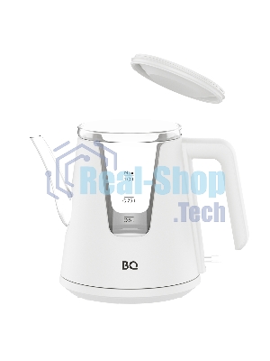 Электрочайник BQ KT0046DW белый, 1 л, 2200 Вт, скрытый нагревательный элемент