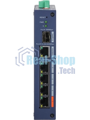 Коммутатор Dahua DH-CHS4106-4ET-60, 1×1 Гбит/с, управляемый