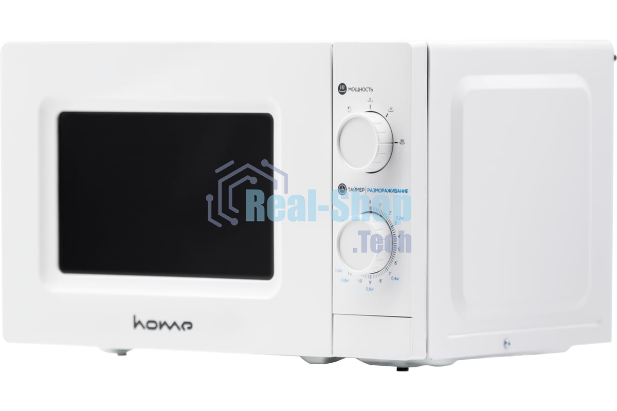 Микроволновая печь Home HMM207BW белый, 20 л, 700 Вт, переключатели — поворотный механизм