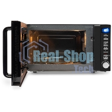 Микроволновая печь Hyundai HYM-D3034 черный/хром 20л 700Вт кнопки, поворотный механизм