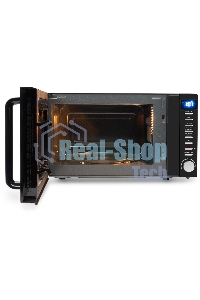 Микроволновая печь Hyundai HYM-D3034 черный/хром 20л 700Вт кнопки, поворотный механизм