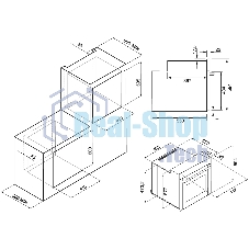 Духовой шкаф электрический Krona LYRA 45 WH белый